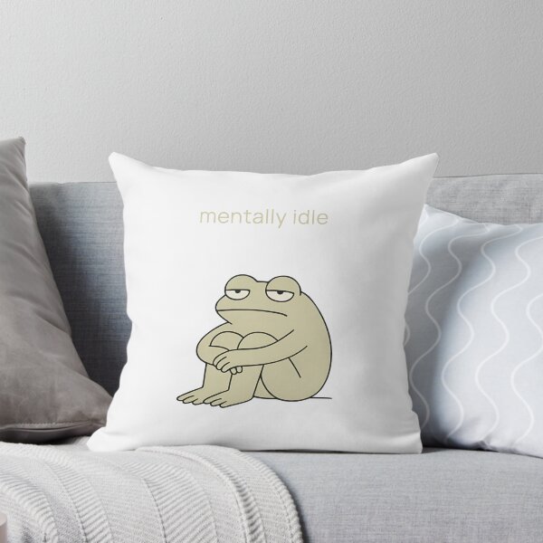 Artikelvorschau, Geistig untätig – Fauler Frosch | Minimalistische emotionale Illustration entworfen und verkauft von WorkXPlay.