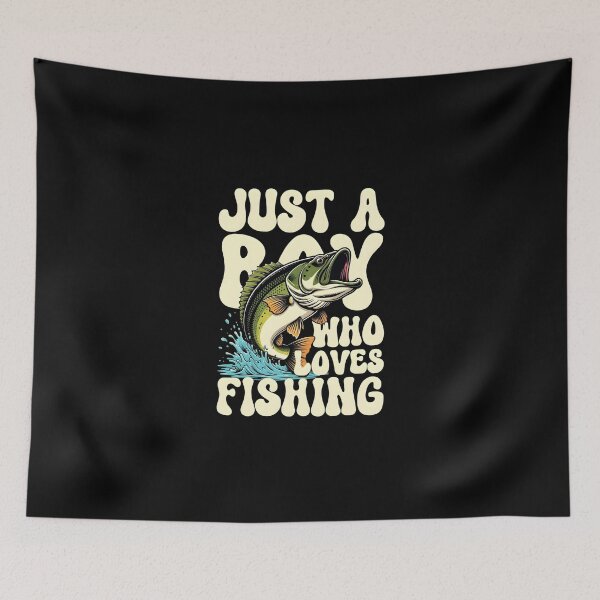 Item preview, Just a Boy Who Loves Fishing designed and sold by dudelinart.