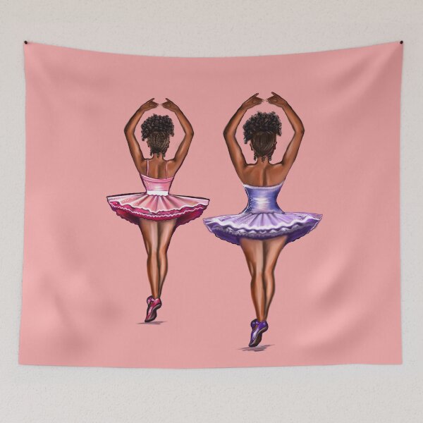 Item preview, African American  ballerina #011 brown skin ballerinas. Top 100 best ballet gifts designed and sold by Artonmytee.