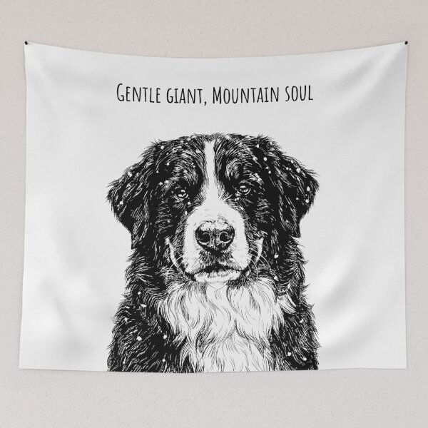 Item preview, Gentle Giant's Gaze - Bernese Mountain Dog designed and sold by bapupa.