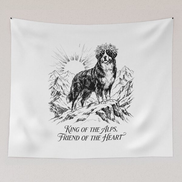 Item preview, The Alpine Monarch - Bernese Mountain Dog designed and sold by bapupa.