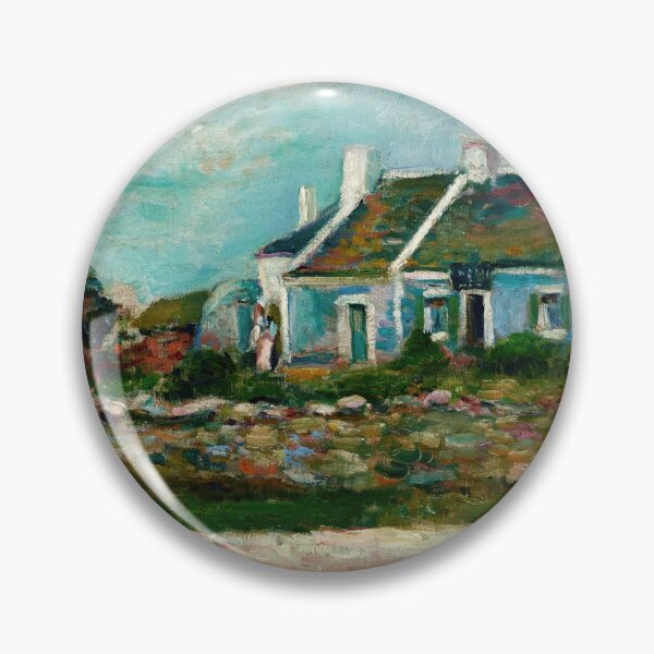 Item preview, Entree De Cabaret Breton by Henri Matisse: Coastal Fauvist Cottage Print designed and sold by artofuniverse.