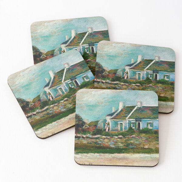 Item preview, Entree De Cabaret Breton by Henri Matisse: Coastal Fauvist Cottage Print designed and sold by artofuniverse.