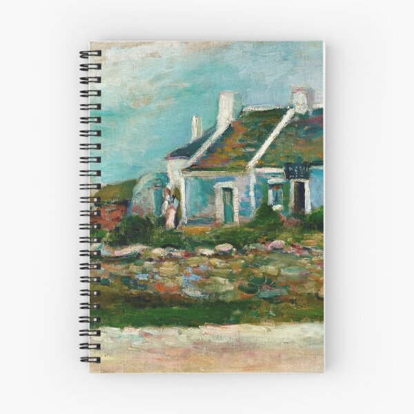 Item preview, Entree De Cabaret Breton by Henri Matisse: Coastal Fauvist Cottage Print designed and sold by artofuniverse.