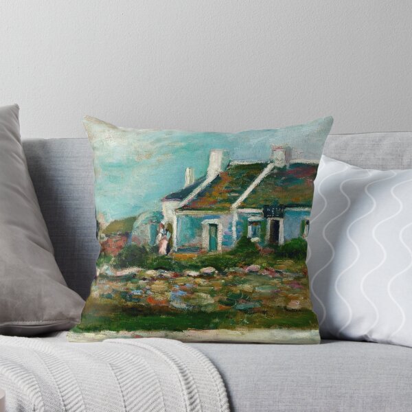 Item preview, Entree De Cabaret Breton by Henri Matisse: Coastal Fauvist Cottage Print designed and sold by artofuniverse.