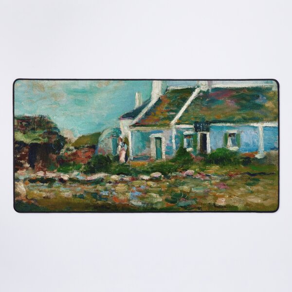 Item preview, Entree De Cabaret Breton by Henri Matisse: Coastal Fauvist Cottage Print designed and sold by artofuniverse.