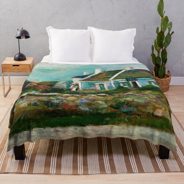 Item preview, Entree De Cabaret Breton by Henri Matisse: Coastal Fauvist Cottage Print designed and sold by artofuniverse.