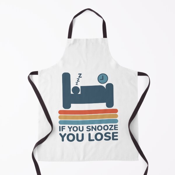 Item preview, If You Snooze You Lose - Funny Bedtime Sleep Pun Humor designed and sold by Shape Snip Studio.