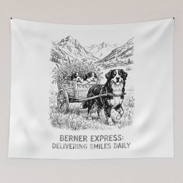 Item preview, The Berner Express - Bernese Mountain Dog designed and sold by bapupa.