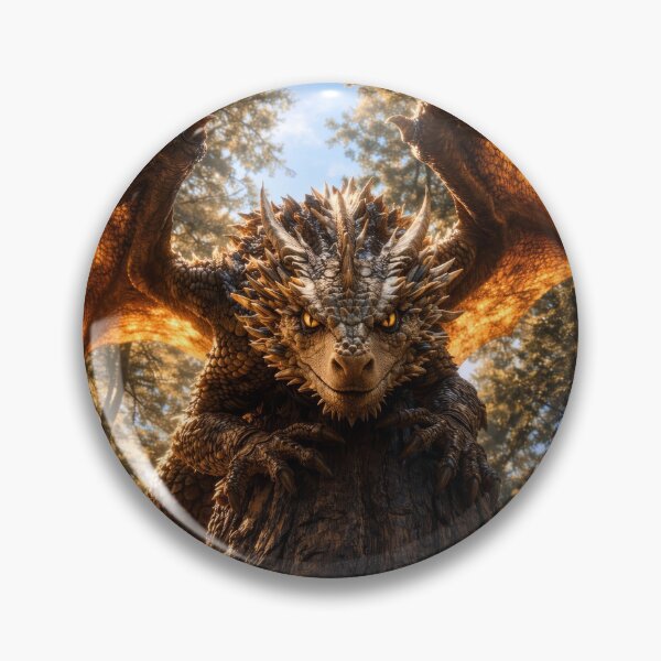 Item preview, Ancient Tree Guardian Dragon – Mystical Forest Fantasy Art designed and sold by DrakariArt.