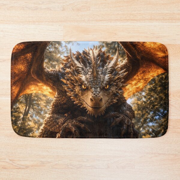 Item preview, Ancient Tree Guardian Dragon – Mystical Forest Fantasy Art designed and sold by DrakariArt.