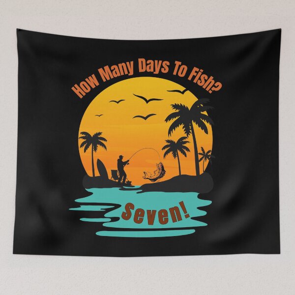 Item preview, Funny Fishing Sunset  designed and sold by AnaPixMar.