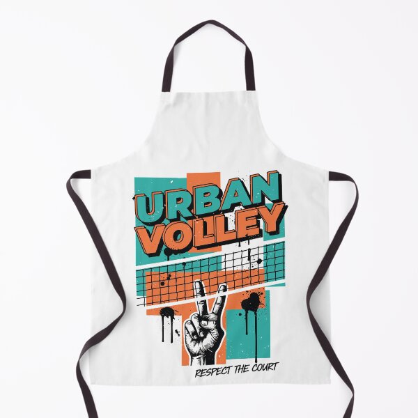 Item preview, Urban Volleyball – Respect The Court Retro Sports Design designed and sold by Mammu-Fashion.