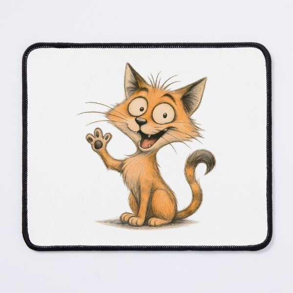 Item preview, Expressive Cat Waving Hello designed and sold by Yomere.