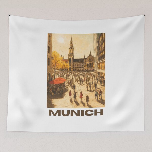 Item preview, A Travel Print of Munich - Germany designed and sold by StudioRedKoala.