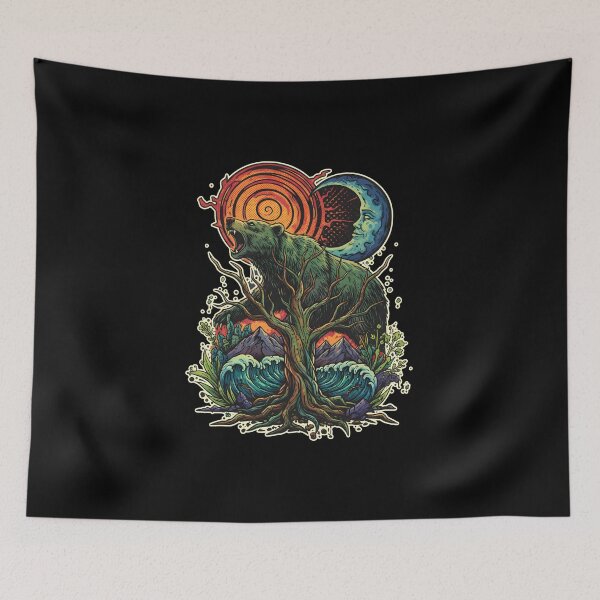 Item preview, Forest Spirit Bear and World Tree designed and sold by TimelessCW.