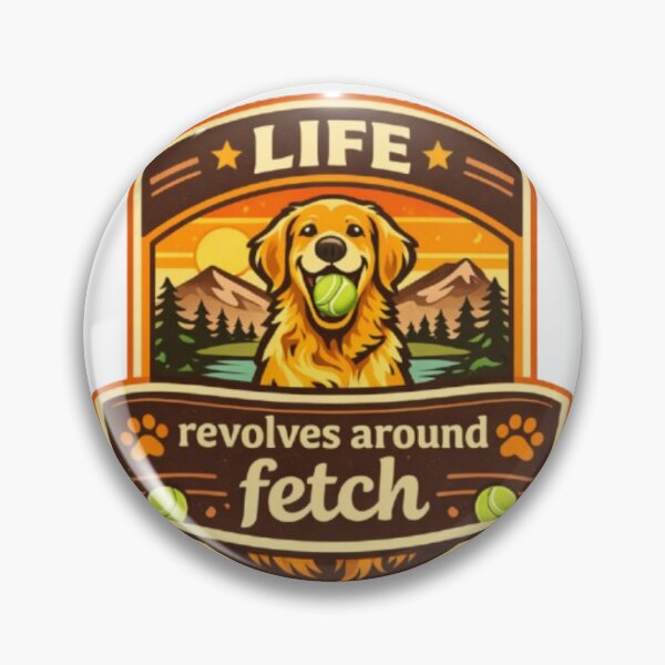 Item preview, Life Revolves Around Fetch Golden Retriever Gift designed and sold by WildVista.