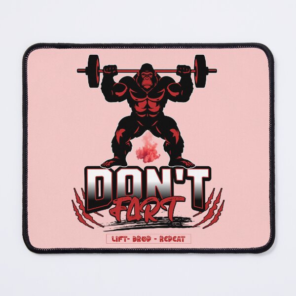 Item preview, Funny Gorilla Gym Fart - Weightlifting Gorilla Don't Fart designed and sold by Abaseen.