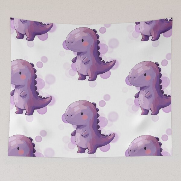 Item preview, Purple Dinosaur - Cute Illustration designed and sold by iamKRUK.