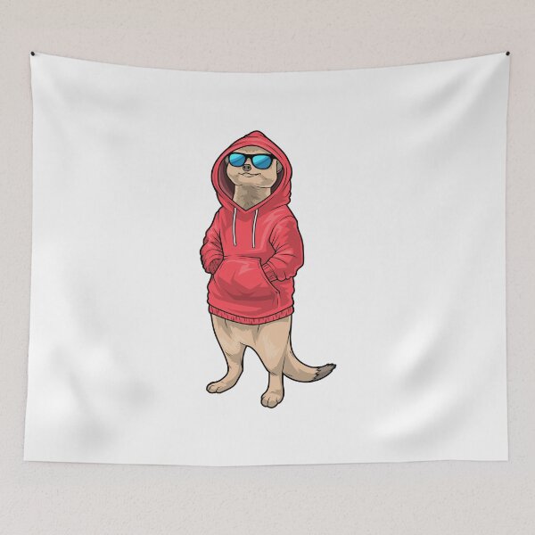 Item preview, Meerkat Winter Hoodie designed and sold by Snabdesign84.