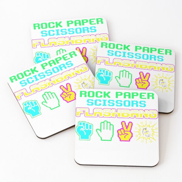 Item preview, Rock Paper Scissors Flashbang Funny Gamer Meme designed and sold by RDRdesign.