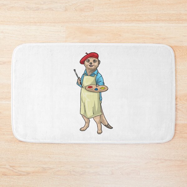 Item preview, Meerkat Painter Paintbrush Painting designed and sold by Snabdesign84.
