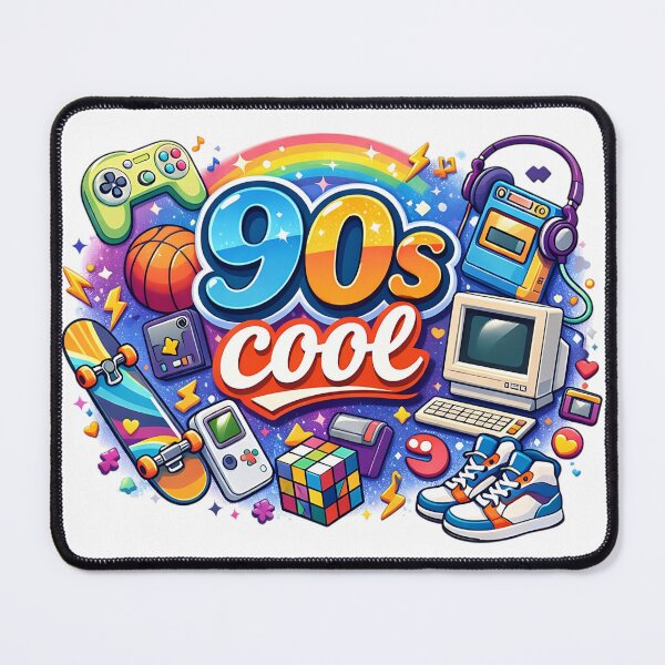 Item preview, 90s Cool Logo with Iconic Retro Objects designed and sold by GlobalBoom.