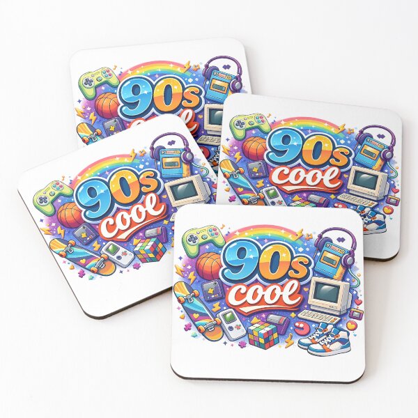 Item preview, 90s Cool Logo with Iconic Retro Objects designed and sold by GlobalBoom.