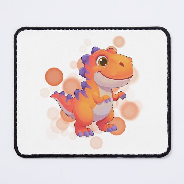Item preview, Orange Dinosaur with Purple Details - Cute Illustration designed and sold by iamKRUK.
