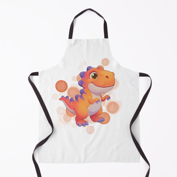 Item preview, Orange Dinosaur with Purple Details - Cute Illustration designed and sold by iamKRUK.