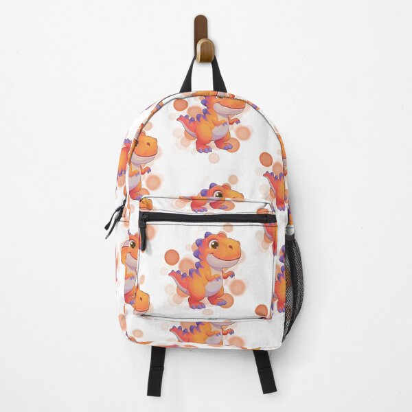 Item preview, Orange Dinosaur with Purple Details - Cute Illustration designed and sold by iamKRUK.