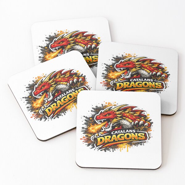 Item preview, Catalan Dragon Graffiti – Fierce Rugby League Fan Art Design designed and sold by Annette Brown.