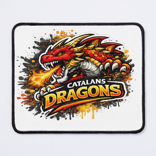 Item preview, Catalan Dragon Graffiti – Fierce Rugby League Fan Art Design designed and sold by Annette Brown.