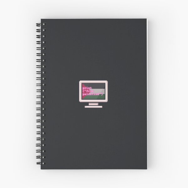 Item preview, Retro Pink "Free Palestine!" print command in Python on a computer designed and sold by namiimami.