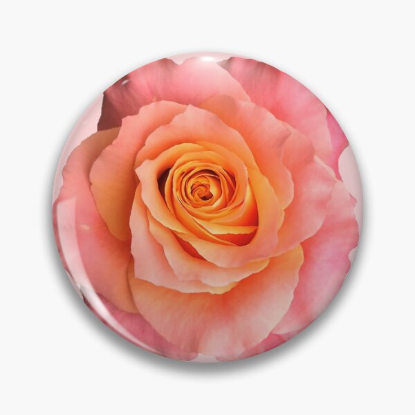 Item preview, peach pink rose flower sticker designed and sold by inainart.