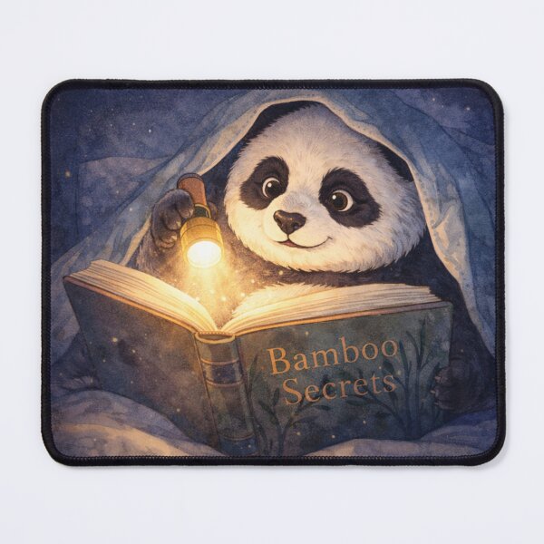 Item preview, Cozy Reading Panda – Bamboo Secrets Bedtime Book Illustration designed and sold by snaperos.