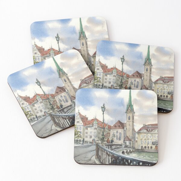 Item preview, Zurich view with bridge.Switzerland designed and sold by Colibri77.