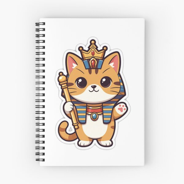 Item preview, Pharaoh cat wearing his crown and scepter designed and sold by UrbanView.