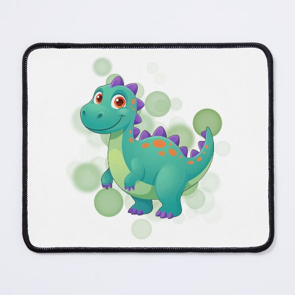 Item preview, Green Dinosaur with Purple Details - Cute Illustration designed and sold by iamKRUK.