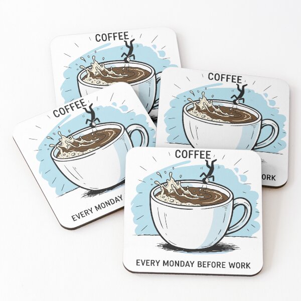 Item preview, Funny Coffee Monday Morning Shirt – Coffee Every Monday Before Work Humor designed and sold by Fun-and-joy.