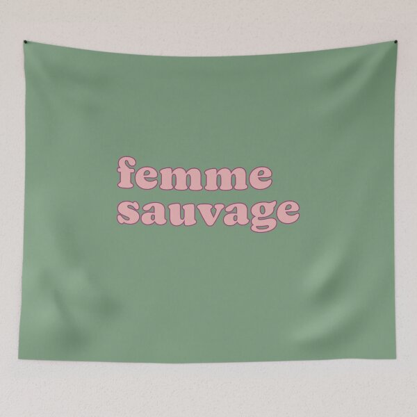 Item preview, femme sauvage COTTON ROSE outline designed and sold by bembureda.
