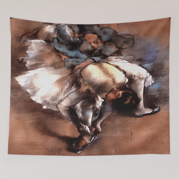 Item preview, Dancer Adjusting Her Slipper - Graceful Preparation designed and sold by artdesignsnow.