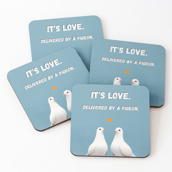 Item preview, Love pigeon message designed and sold by Pigeonarchy.