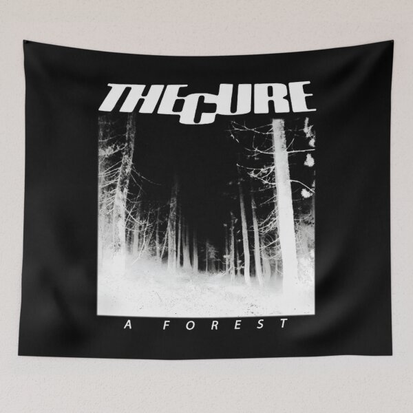 Item preview, The Cure A Forest Dark Woods Band Graphic designed and sold by neverenddreams.