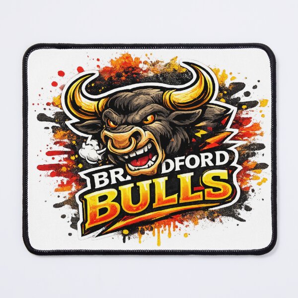 Item preview, Bradford Bulls Graffiti – Fierce Rugby League Fan Art Design designed and sold by Annette Brown.