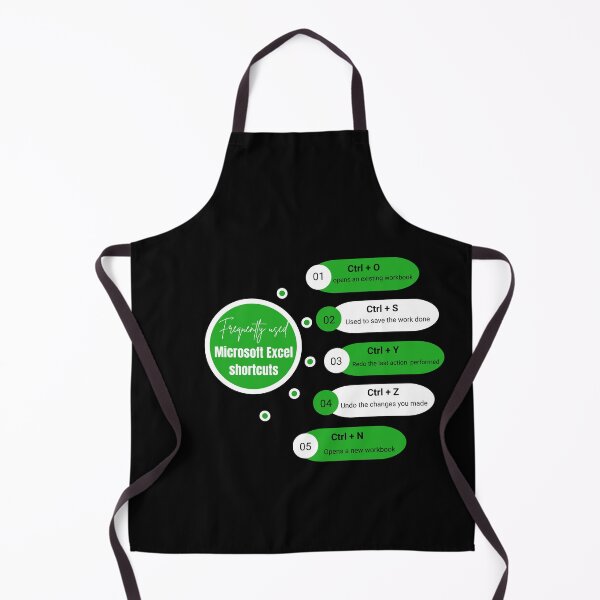 Item preview, Ms. Excel Keyboard Shortcuts Cheat Sheet – Productivity Poster for Office Workers, IT Students & Data Analysts designed and sold by UC-AbelBooks.