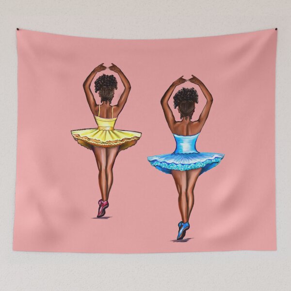 Item preview, African American  ballerina #012 brown skin ballerinas. Top 100 best ballet gifts designed and sold by Artonmytee.