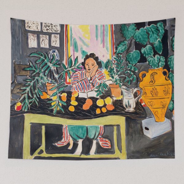Item preview, Interior With Etruscan Vase by Henri Matisse: Colorful Fauvist Poster designed and sold by artofuniverse.