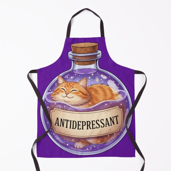 Item preview, Funny Cat Potion - Literal Antidepressant Magic Bottle designed and sold by MythoWorldddd.