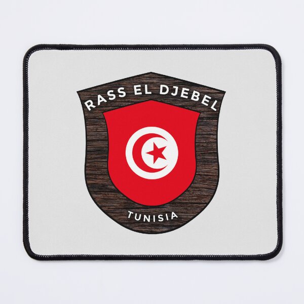 Item preview, Rass el Djebel Tunisia | Flag Shield Travel Emblem designed and sold by World Designs.